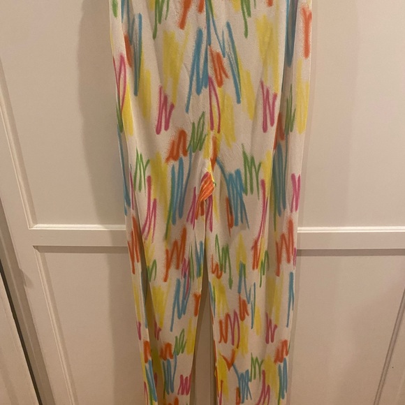 True vintage 1996 Gianni Versace pant-set “neon highlighter scribble” size 8/42 - Picture 5 of 11